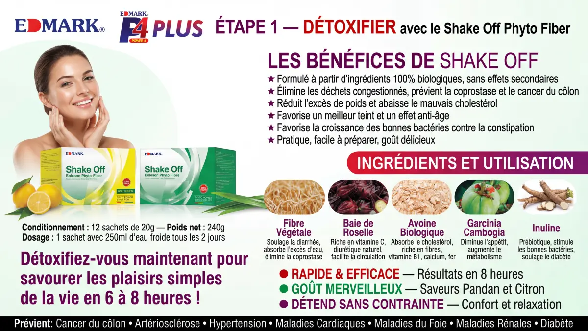 Programme Minceur & Détox EDMAK - Cure Ventre Plat 24 Jours - Produits De Bien-être